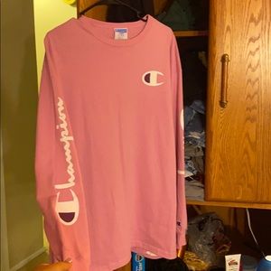 Long sleeved purple champion crew tee NWT